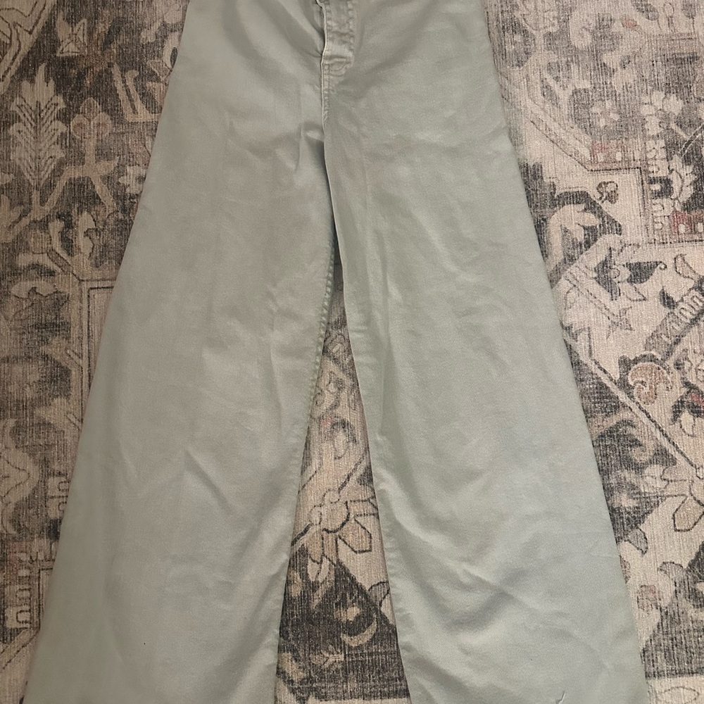Zara Kids Mint Wide-Leg Jeans